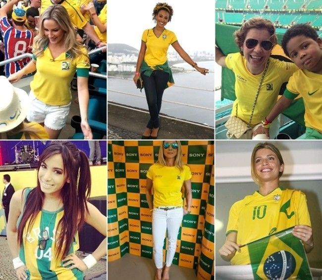 Look para curtir e assistir aos jogos do Brasil na Copa do Mundo.