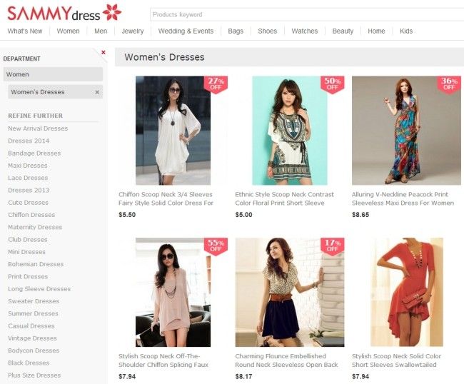 site compras de roupas femininas