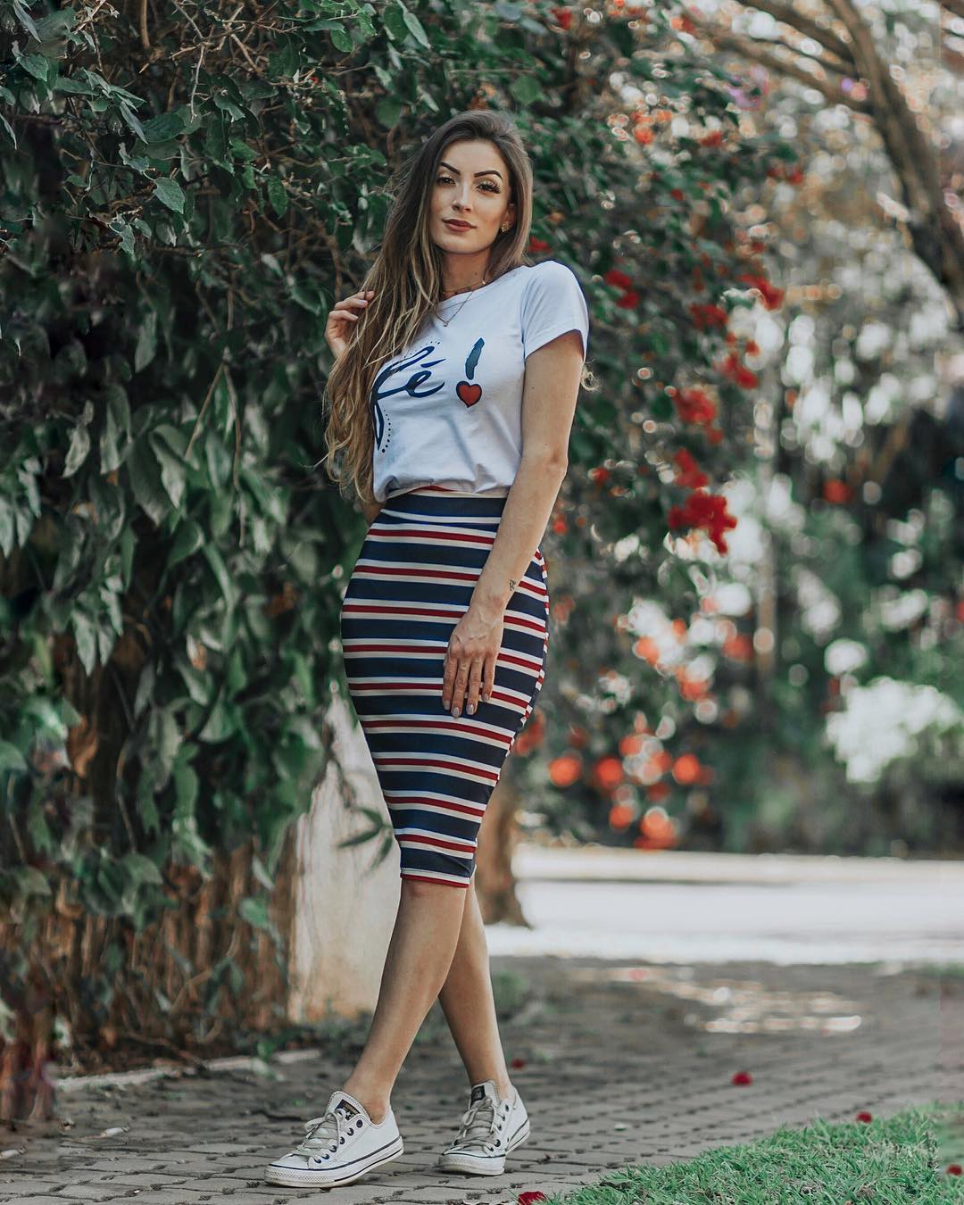 Saia Midi Justa Modelos Diferentes Para Arrasar No Look