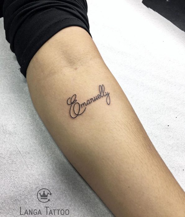 Tatuagem nome 110 modelos para homenagear alguém especial