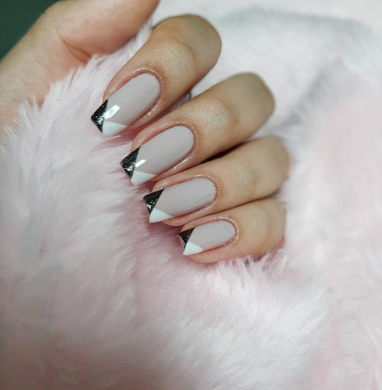 Unhas decoradas preto e branco 50 ideias incríveis 3 tutoriais