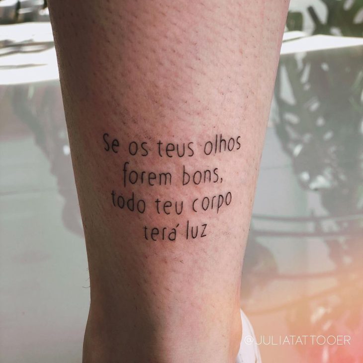 Tatuagem De Frases B Blicas Ideias Para Quem Tem F