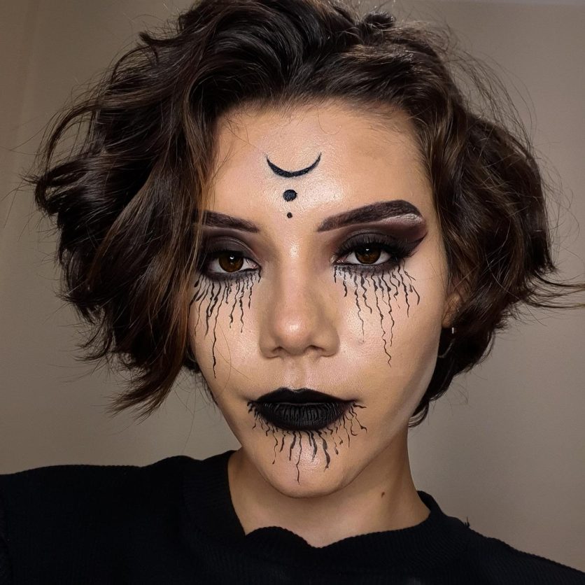 como fazer maquiagem de halloween de bruxa