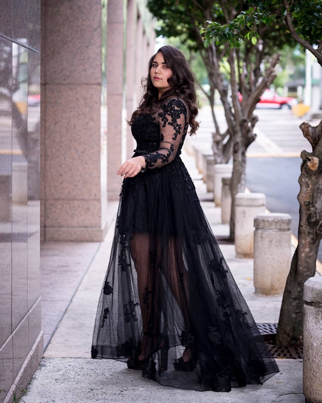 modelo de vestido de festa preto