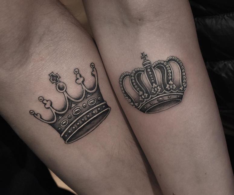 53 Tatuagens de coroas e seu significado