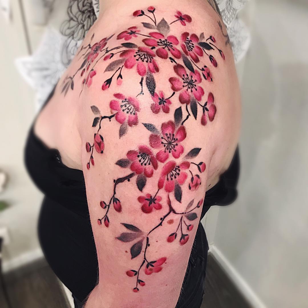 Oriental Leaf Tattoos