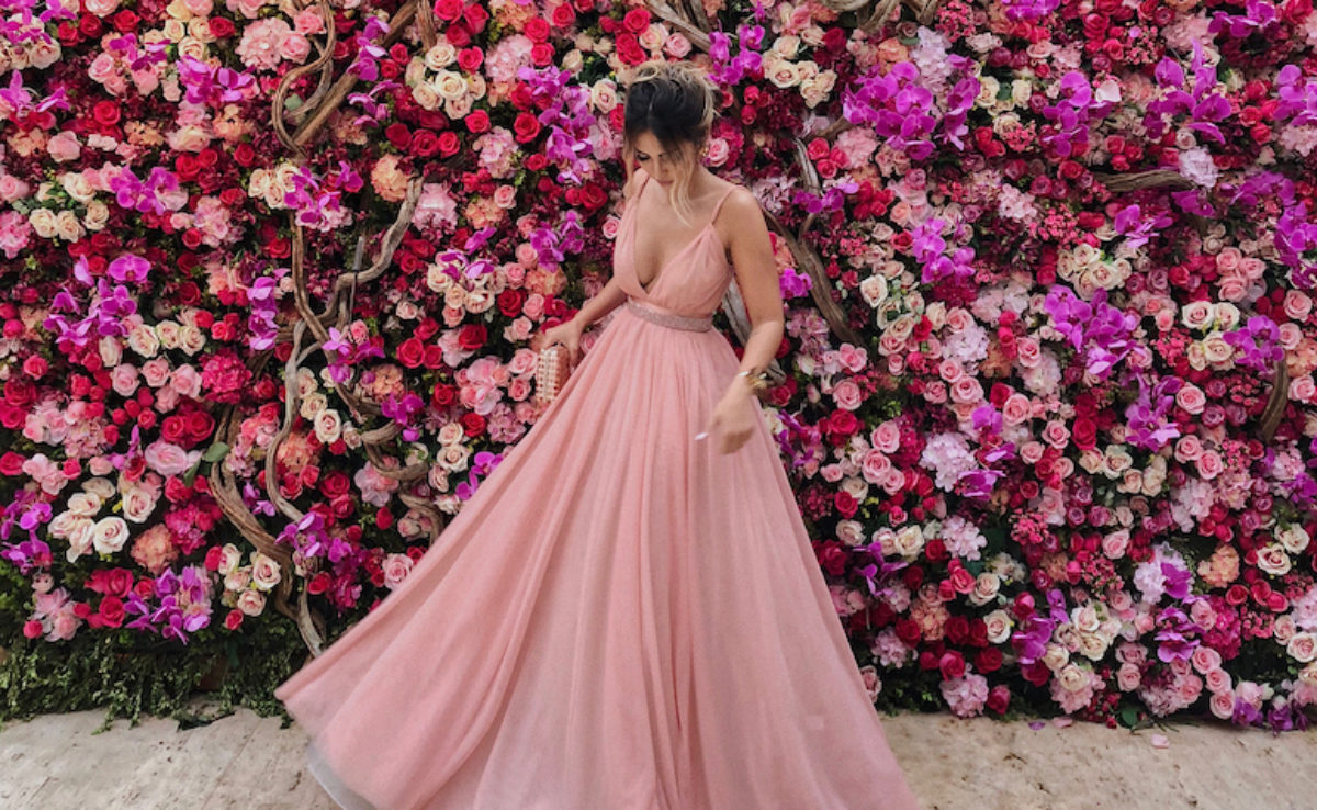 vestidos de festa longo tons de rosa