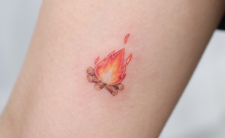 Fire Tattoo intended for Tattoo Design » Tattoo A to Z .Com | Fire tattoo,  Flame tattoos, Tattoos for guys