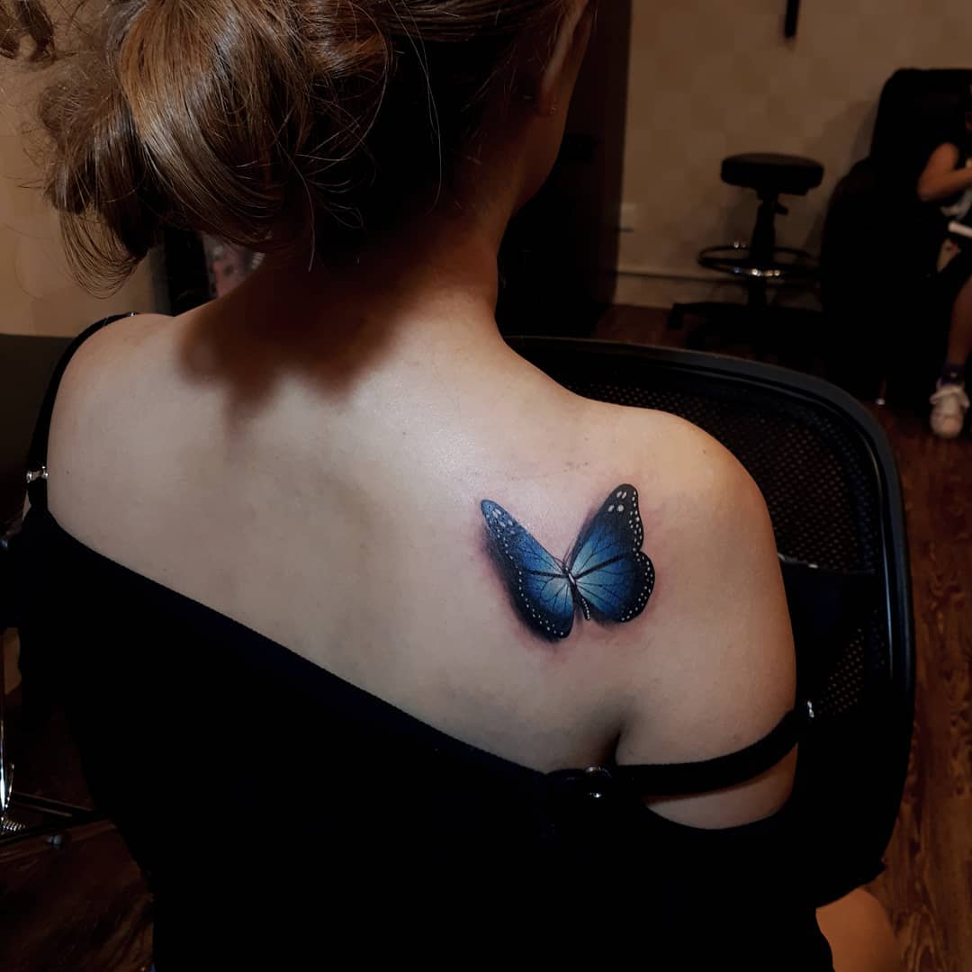 Tatuagem de borboleta 3D: 80 ideias para tattoos cheias de personalidade