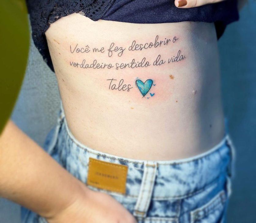 Tatuagem De Frase Na Costela 50 Fotos Para Você Tatuar Agora Mesmo