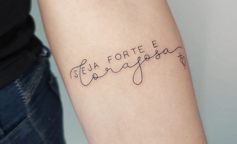 Tatto Fernanda  Tradução em inglês, Inglês português, Seja forte